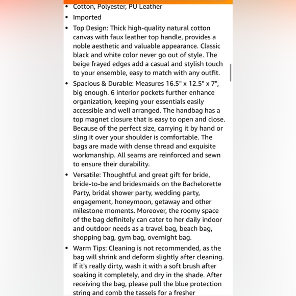 Mother of the Bride Sleep Shirt (medium) and Tote Bag SET - Picture 3 of 13